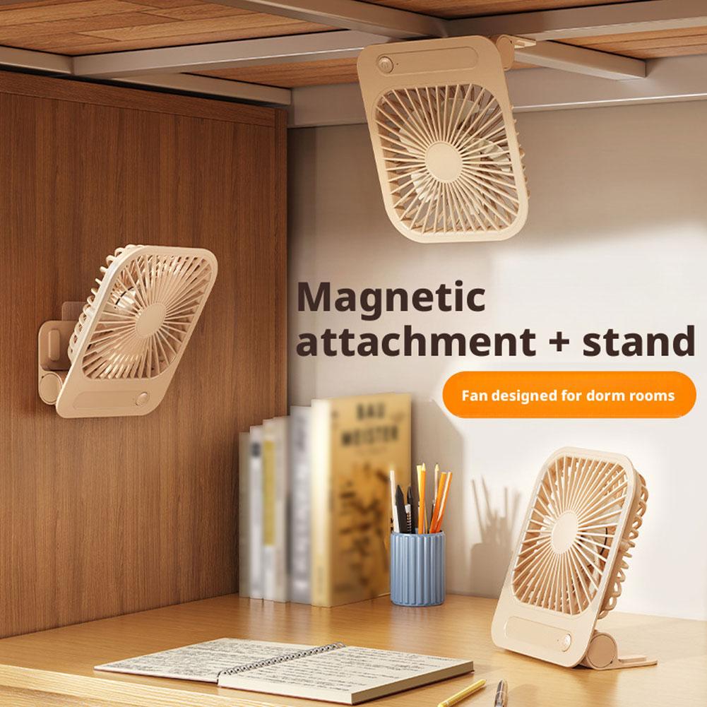 Home Office Setup - Ultradünner magnetischer Kühlventilator, Tischventilator, USB-wiederaufladbarer Wandventilator,