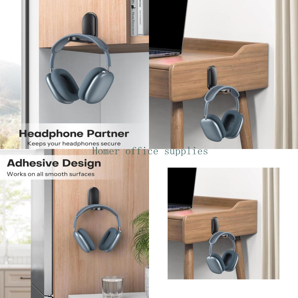 Home Office Organization - K43B Kopfhörerhalter zur Wandmontage mit selbstklebender