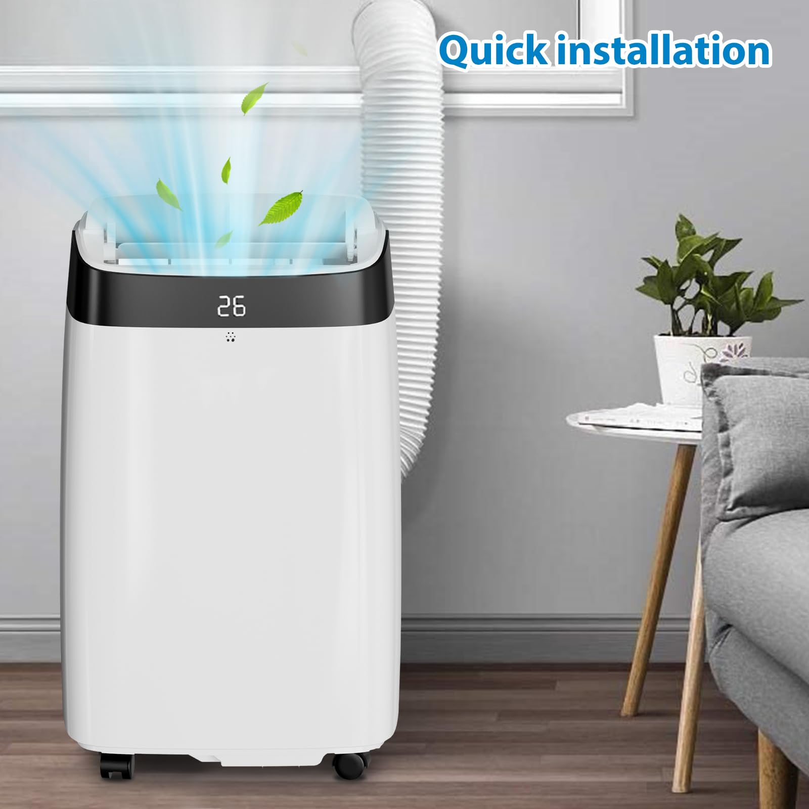 Home Office British - Tragbare Klimaanlagen, 10000 BTU 3-in-1-Klimagerät mit