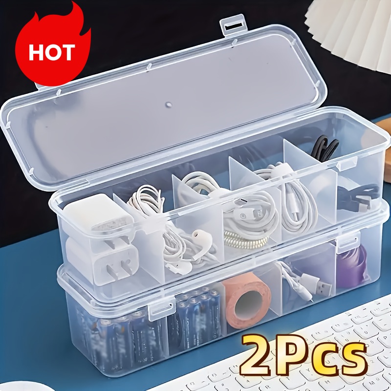 Home Office Organization - 2 Stück Große Kabelmanagement-Box mit Deckel