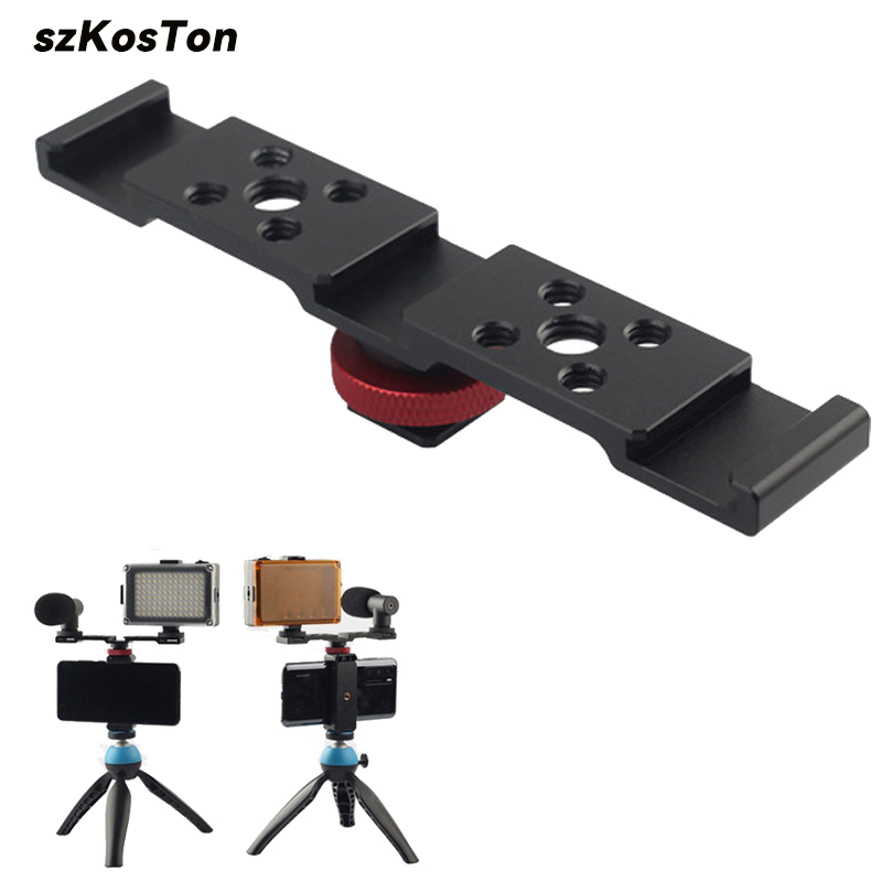 Monitor Arm Dual - Aluminium Kaltschuh Halterung Dual Hot Shoe