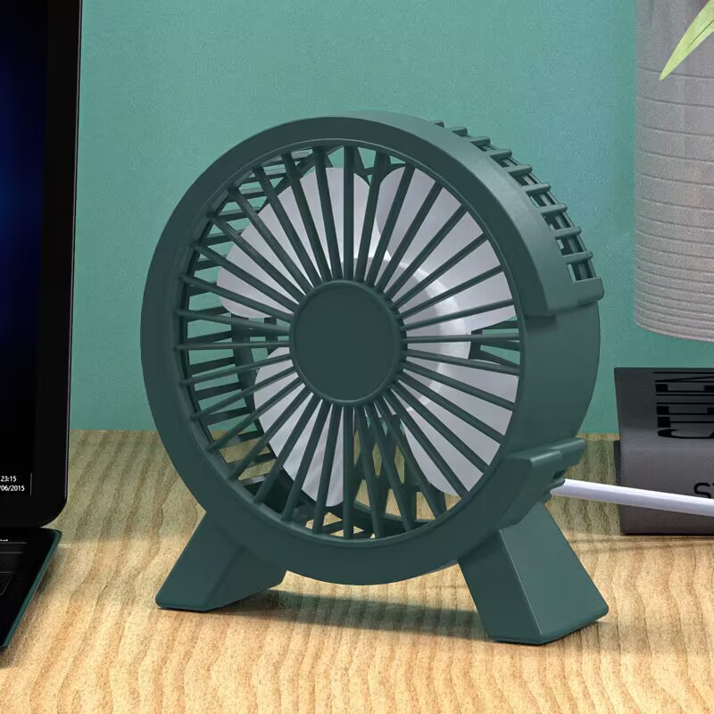 Home Office Setup - Mini USB Wiederaufladbarer Tischventilator Tragbarer Kleiner