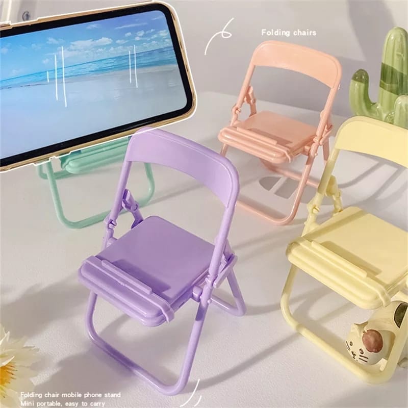 Home Office Size - Niedlicher Stuhl-Handyhalter, kreativer Desktop-Organizer, multifunktionaler Handyständer