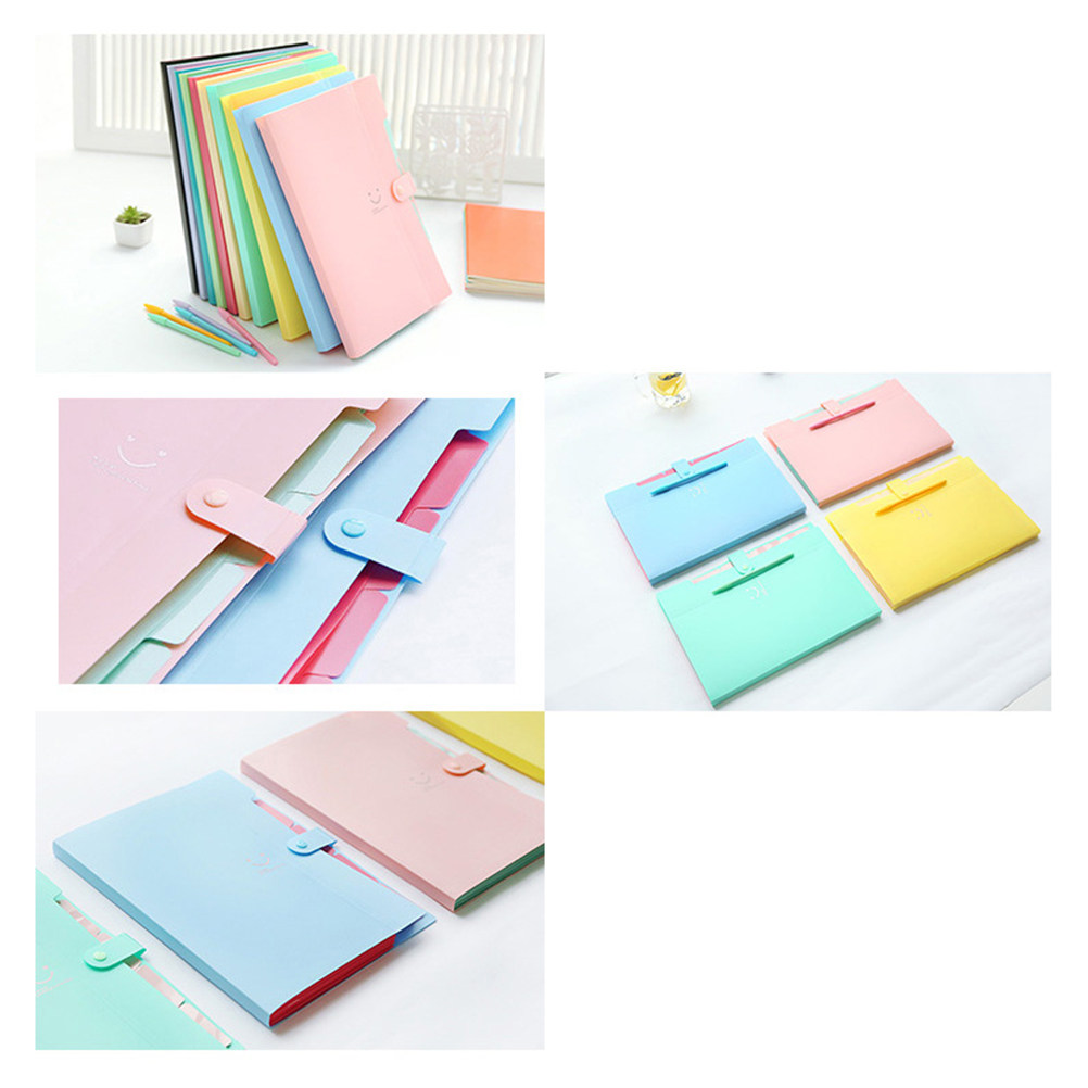 Home Office Organization - 5-Fach A4 Dokumentenmappe aus Kunststoff mit