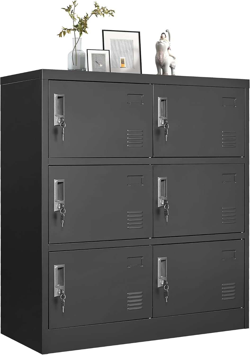 Home Office Organization - Metallschränke für Mitarbeiter, Büro-Aufbewahrungsschrank mit Türen,