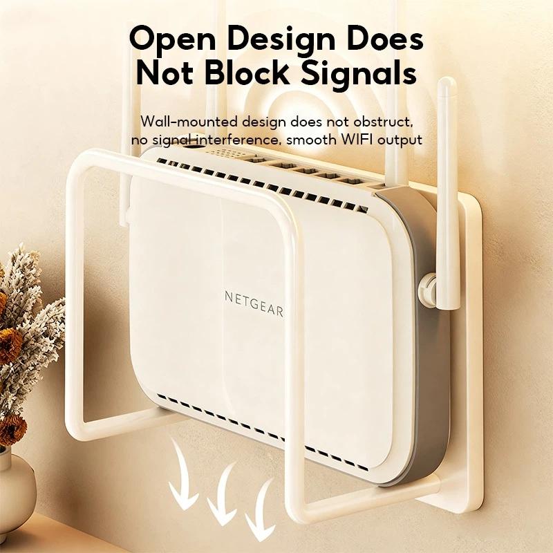 Home Office Organization - Wandmontierte Router-Halterung ohne Bohren, Selbstklebend, Einfache
