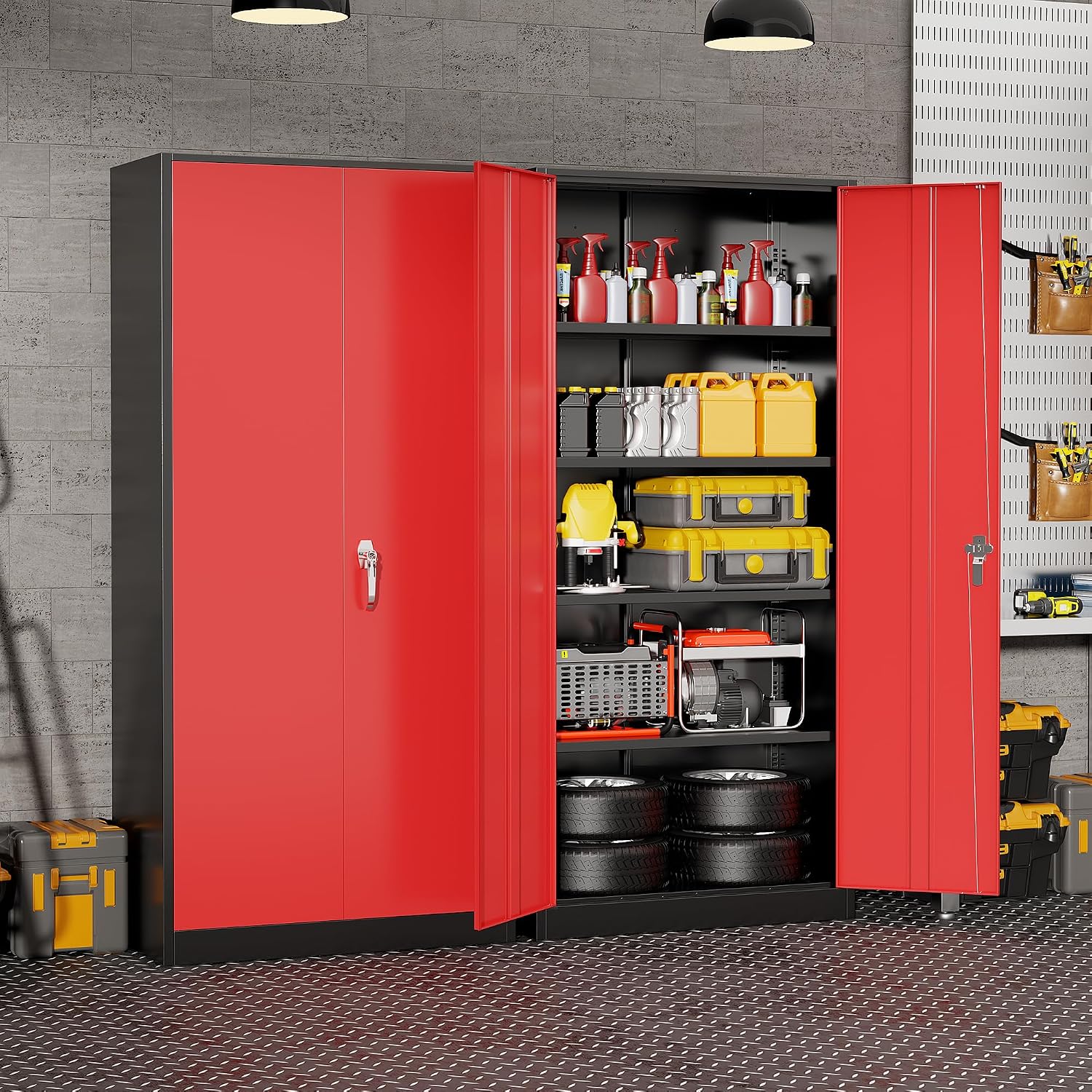 Robuster Metall-Garagenschrank – Home Office Organization Bewertung und Preis