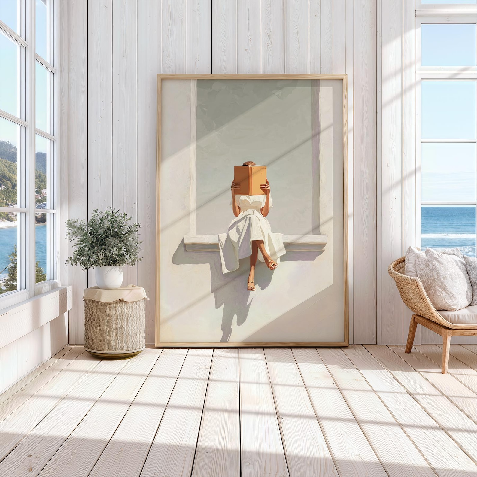Moderner abstrakter Kunstdruck – Home Office Minimalist Bewertung und Preis