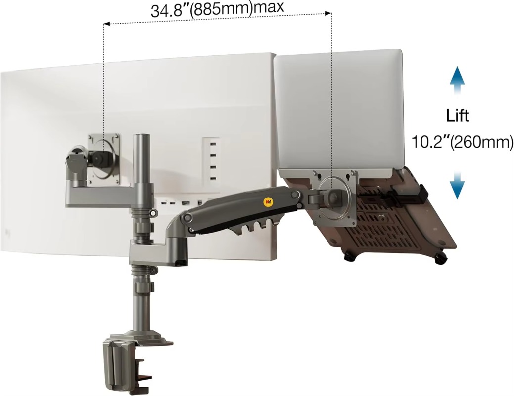 2-in-1-Kombinations-Laptophalt – Monitor Arm Dual Bewertung und Preis