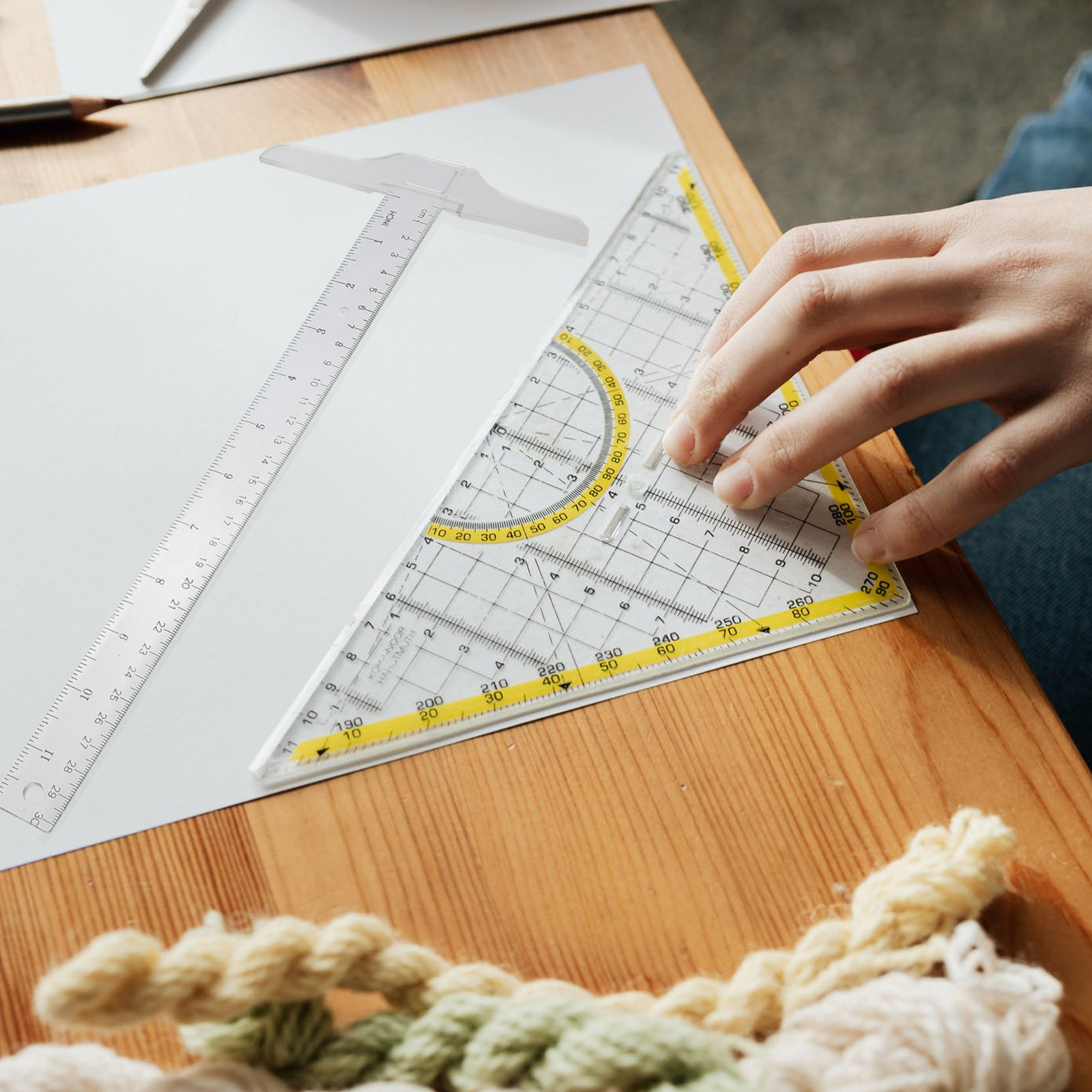 2 Stück T-förmige Lineale aus  – Home Office Student Bewertung und Preis