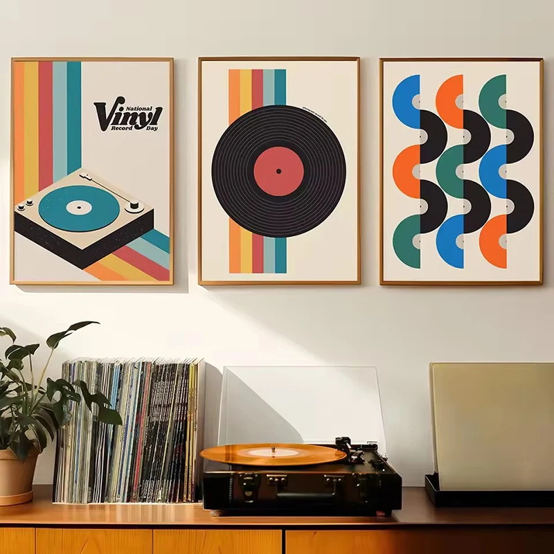 Mid-Century Vinyl-Schallplatte – Home Office Minimalist Bewertung und Preis