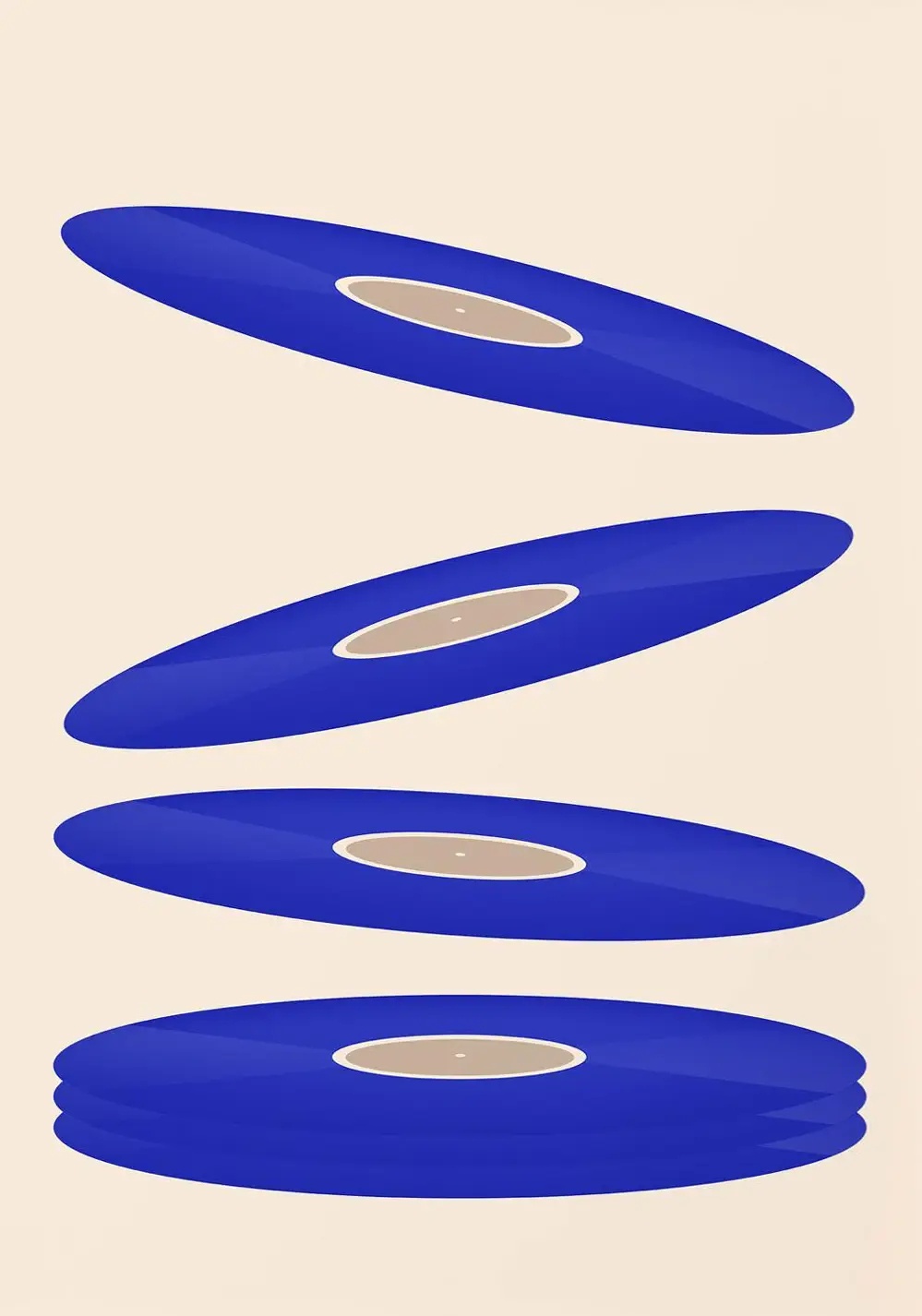 Mid-Century Vinyl-Schallplatte – Home Office Minimalist Bewertung und Preis