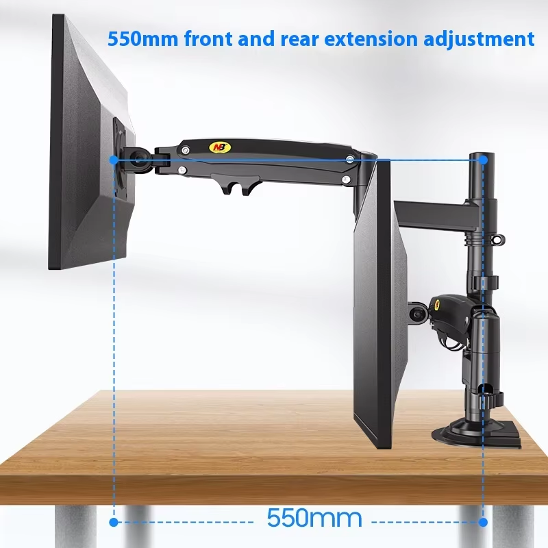Aluminium-Legierung Schwarzer  – Monitor Arm Dual Bewertung und Preis