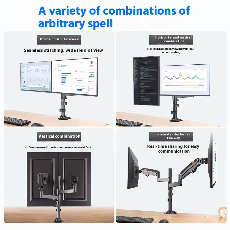 Aluminium-Legierung Schwarzer  – Monitor Arm Dual Bewertung und Preis