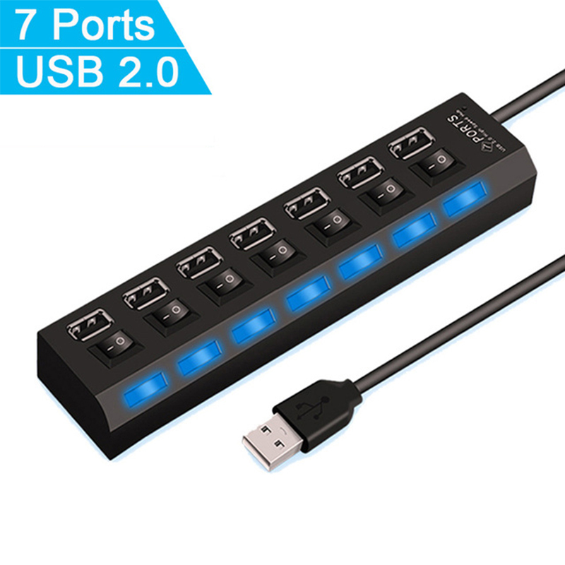 7-Port-USB-2.0-Hub-Splitter fü – Home Office Setup Bewertung und Preis
