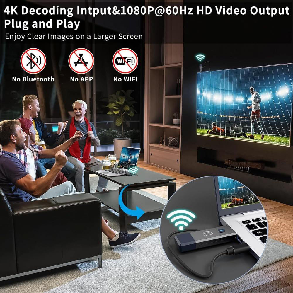 50 m langer, drahtloser, HDMI- – Home Office Setup Bewertung und Preis