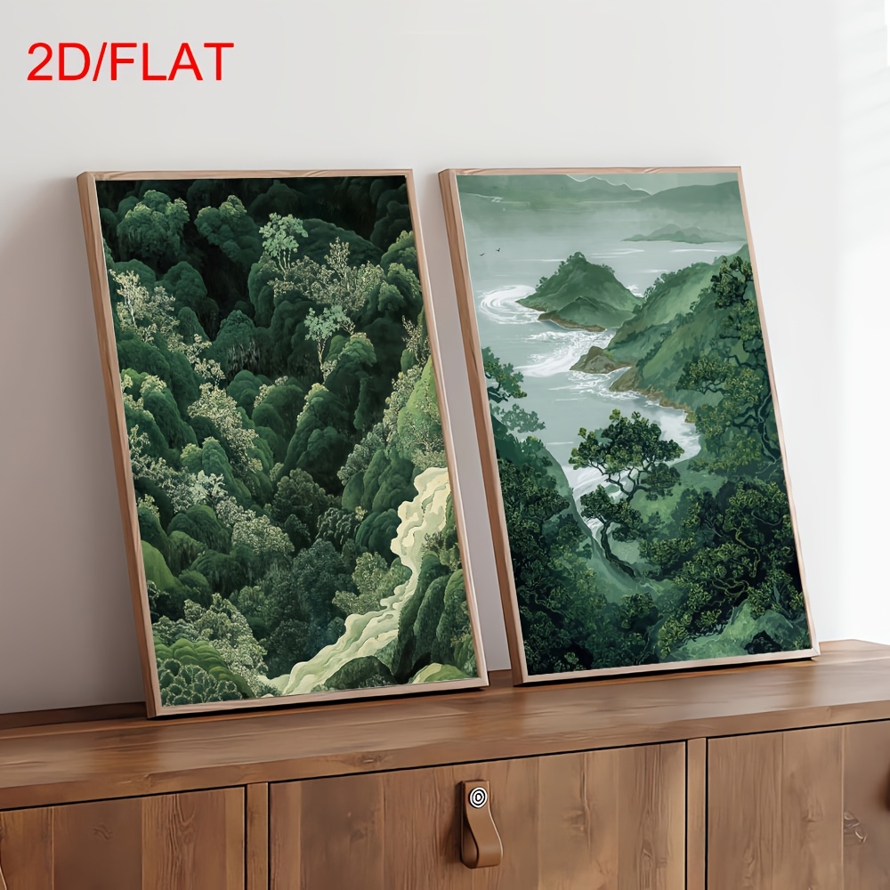 2 Stück Moderne Grüne Wald- un – Home Office Minimalist Bewertung und Preis