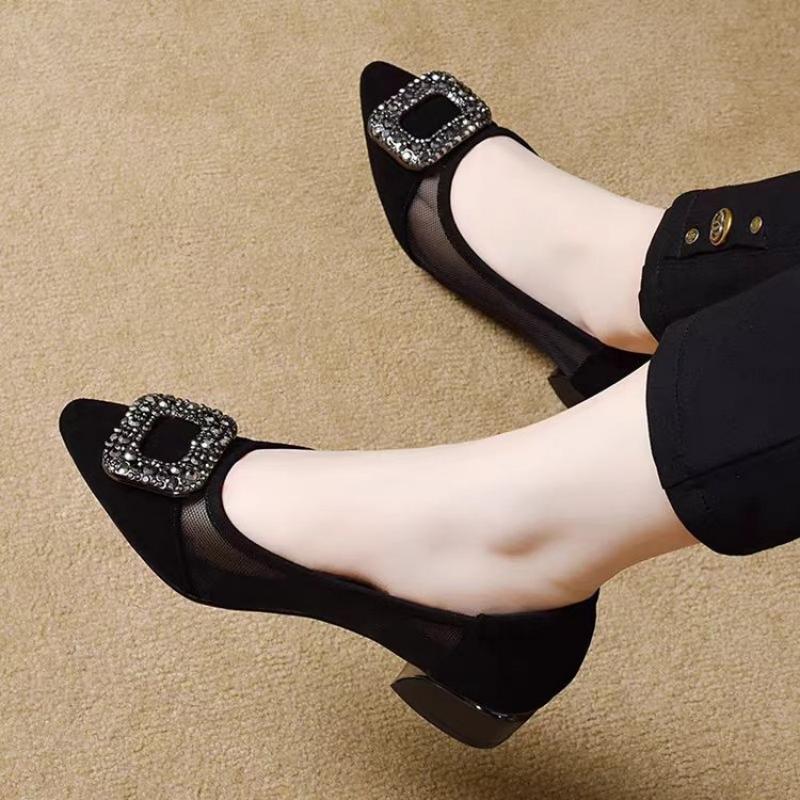 Elegante Spitze Mesh-Pumps mit – Home Office Size Bewertung und Preis