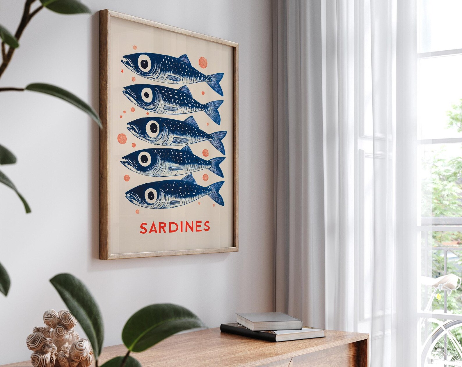 Vintage-Sardinen-Leinwand-Wand – Home Office Minimalist Bewertung und Preis